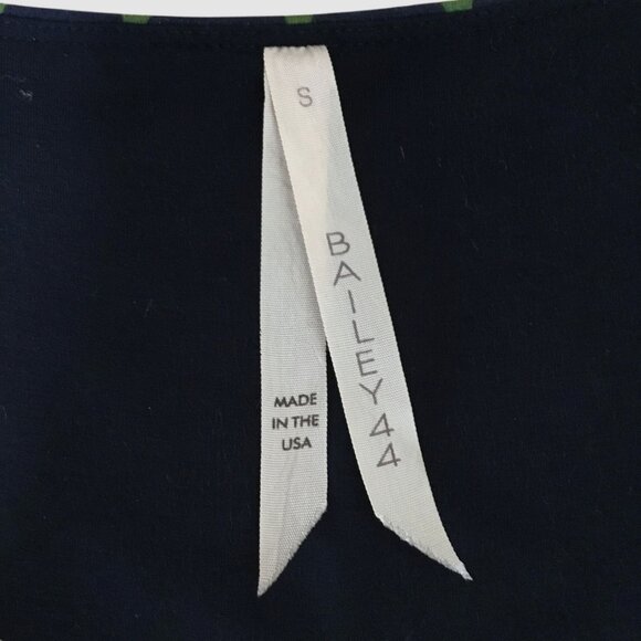 Anthropologie Bailey 44 Green Blue Polka Dot Stretch Midi Dress XS Workwear USA - Picture 3 of 6